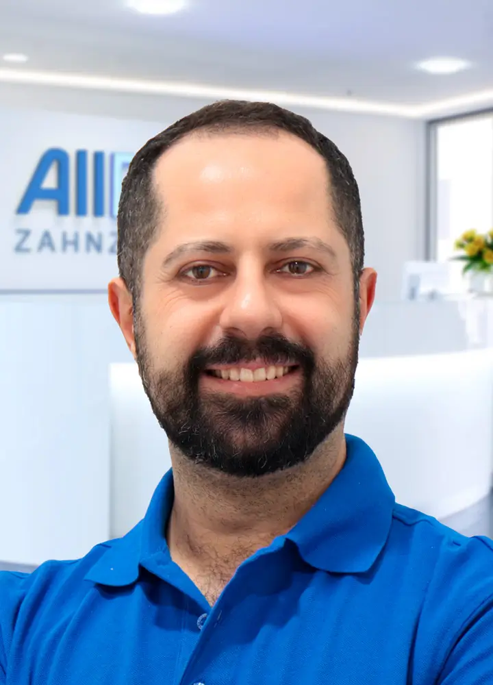 Portrait zahnmedizinische Prophylaxeassistenz Sameer Alhag (AllDent Essen)